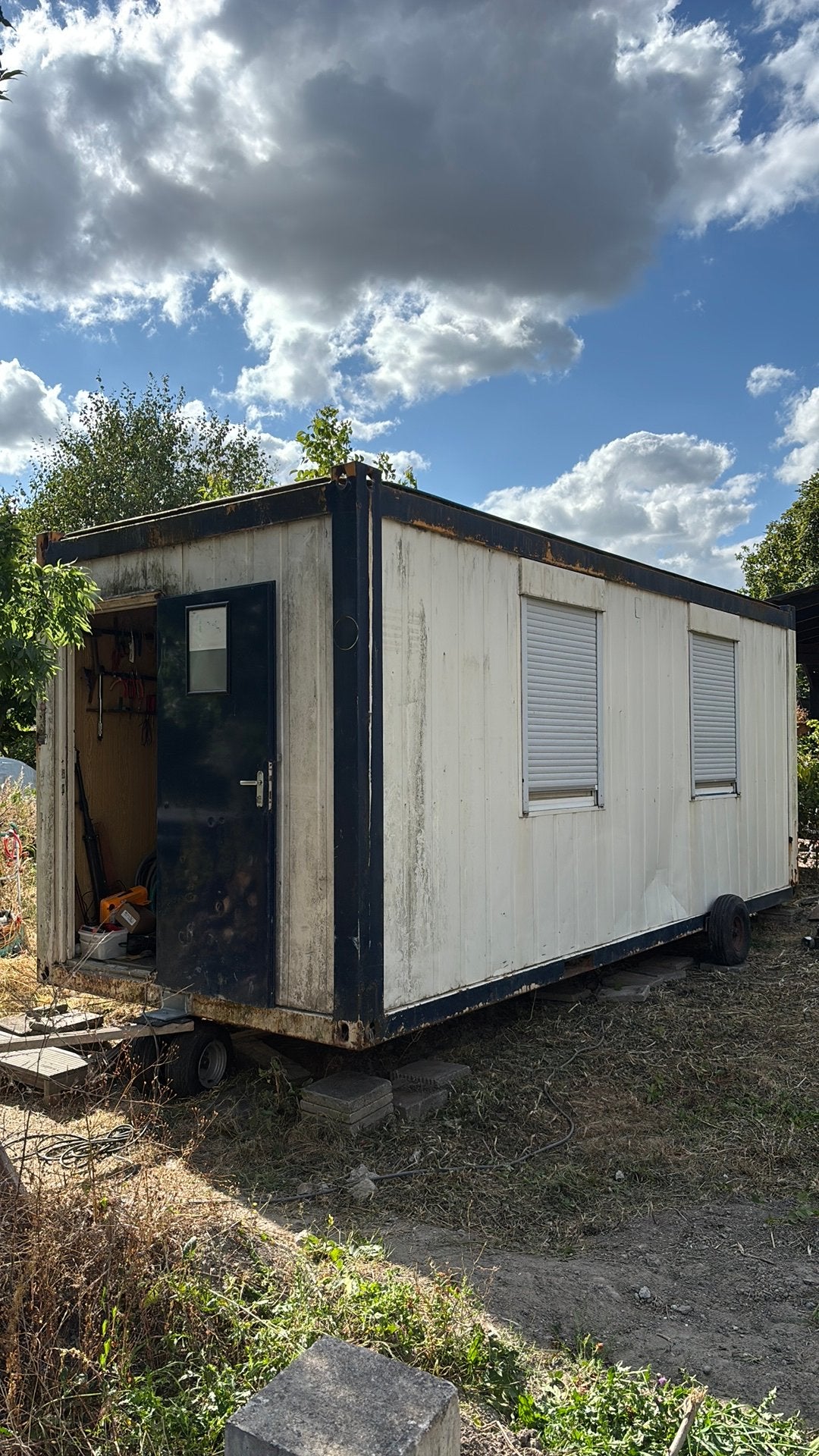 Mobiel Kantoor unit bouw keet, Ophalen, Wit