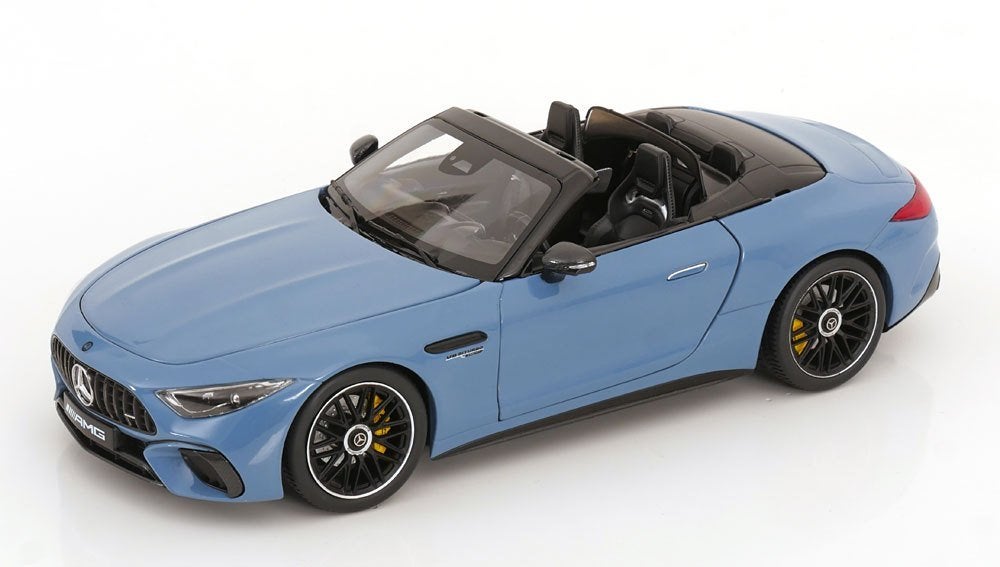 1:18 Mercedes-Benz SL63 4Matic (R232) – 2021 – Blauw, Overige merken, Auto, Iscale, Nieuw