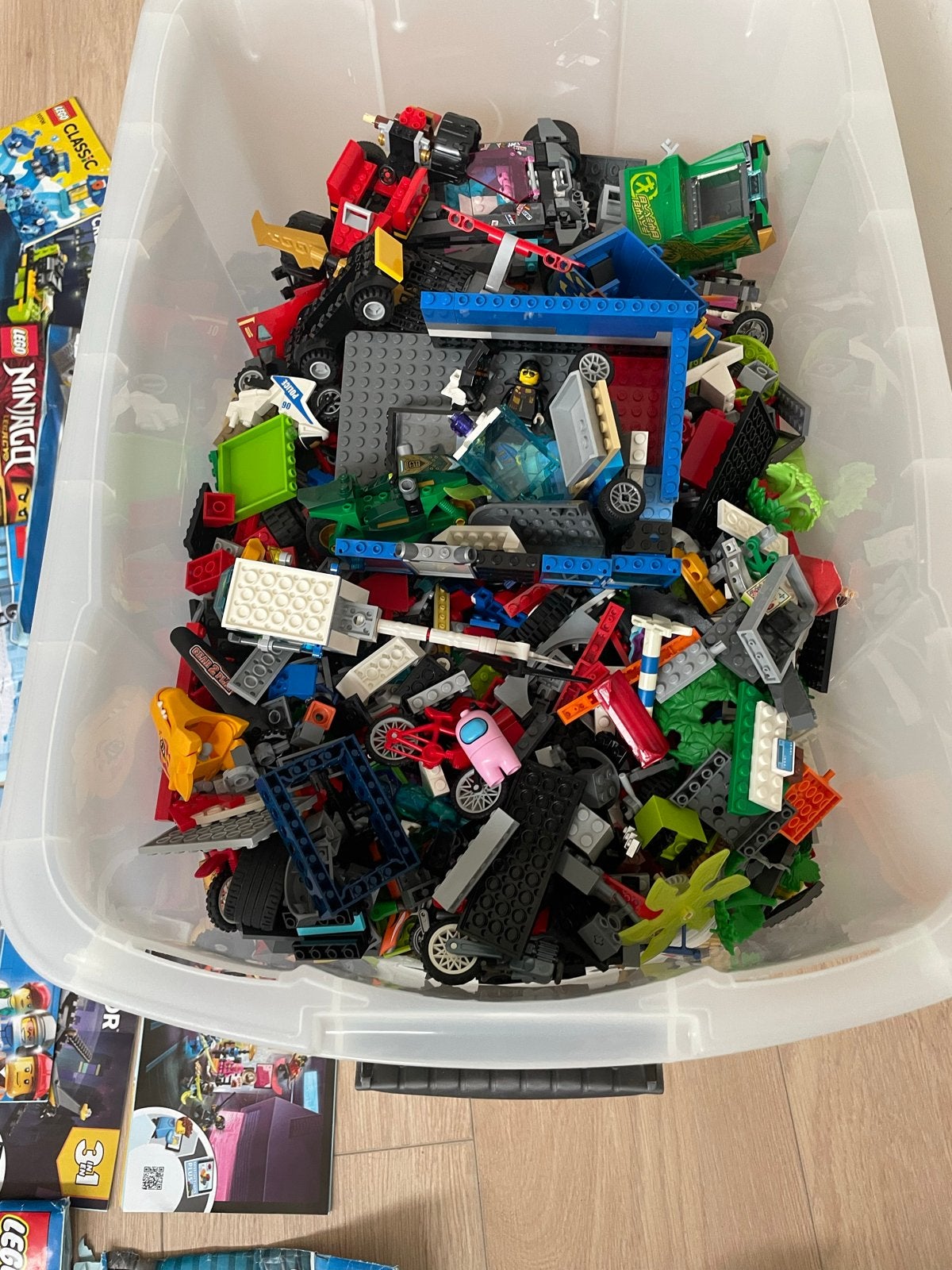 Grote partij diverse Lego sets en losse stenen, Lego, Ophalen of Verzenden, Complete set, Inclusief instructies