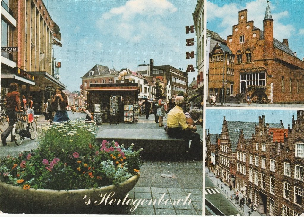 DEN BOSCH Centrum Hema Moriaan Gevels, Verzamelen, Verzenden, 1980 tot heden, Gelopen, Noord-Brabant