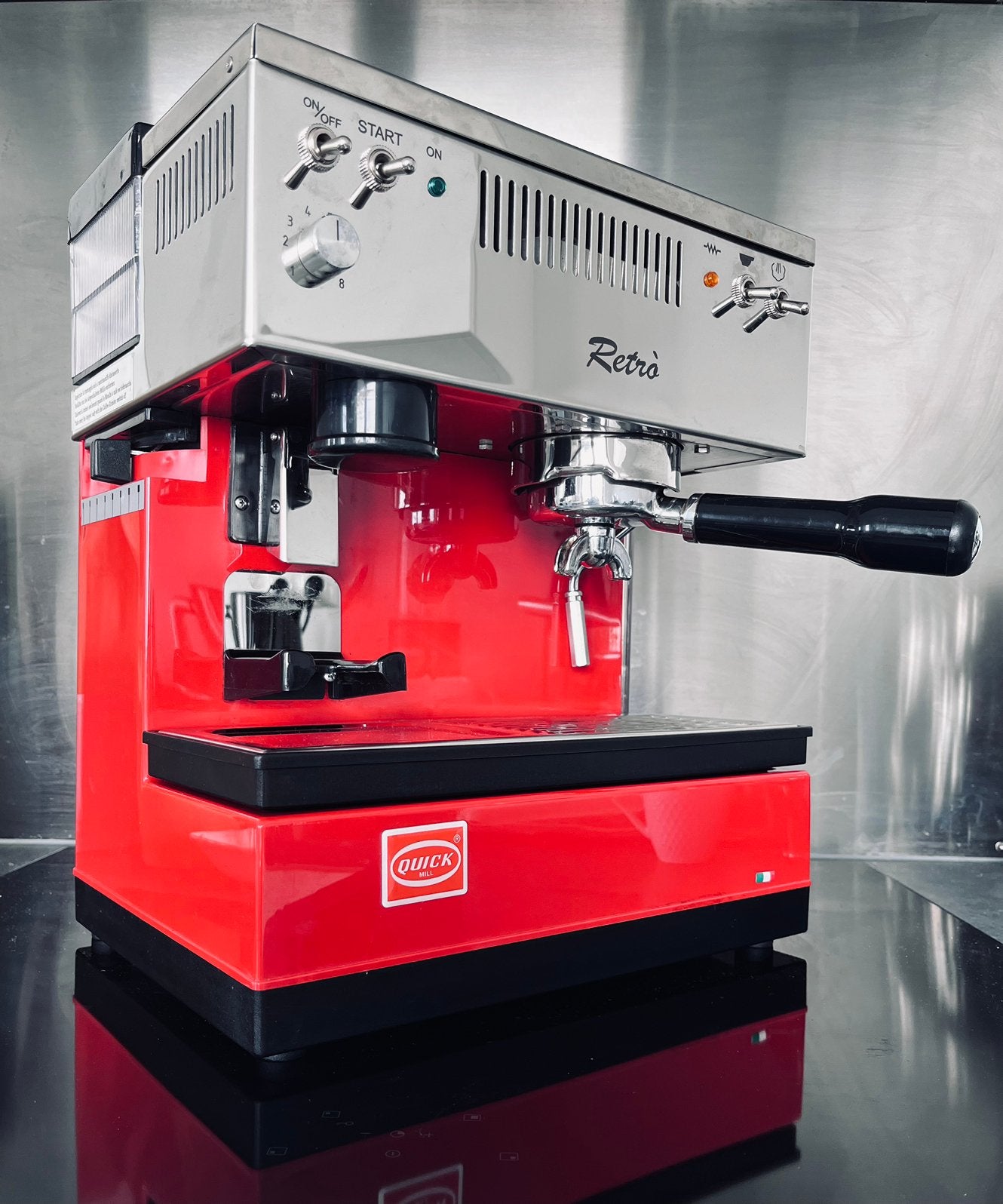 Quick Mill 835 Retro Espresso Machine, Witgoed en Apparatuur, Espresso apparaat, Gemalen koffie, Zo goed als nieuw, Ophalen