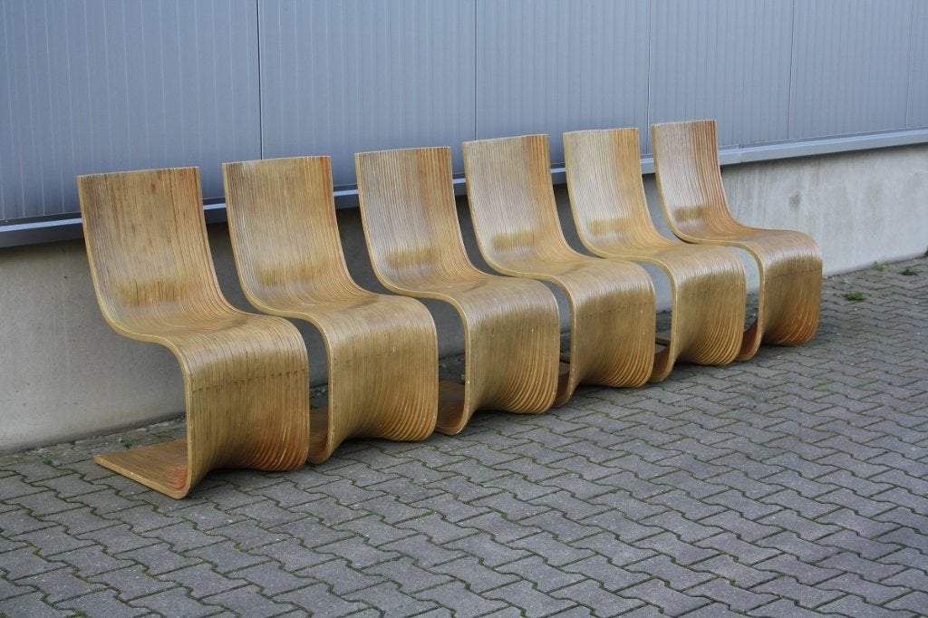 Contour chairs | set v. 6 | Alejandro Estrada ( Guatamala), Ophalen, Gebruikt, Modern Design, Piegatto ( Guatamala )