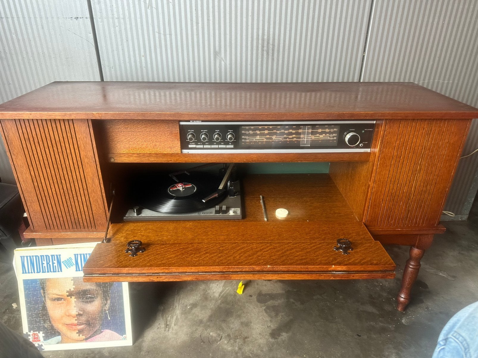 Vintage Philips 22RF audiomeubel  Radio & Platenspeler, Ophalen