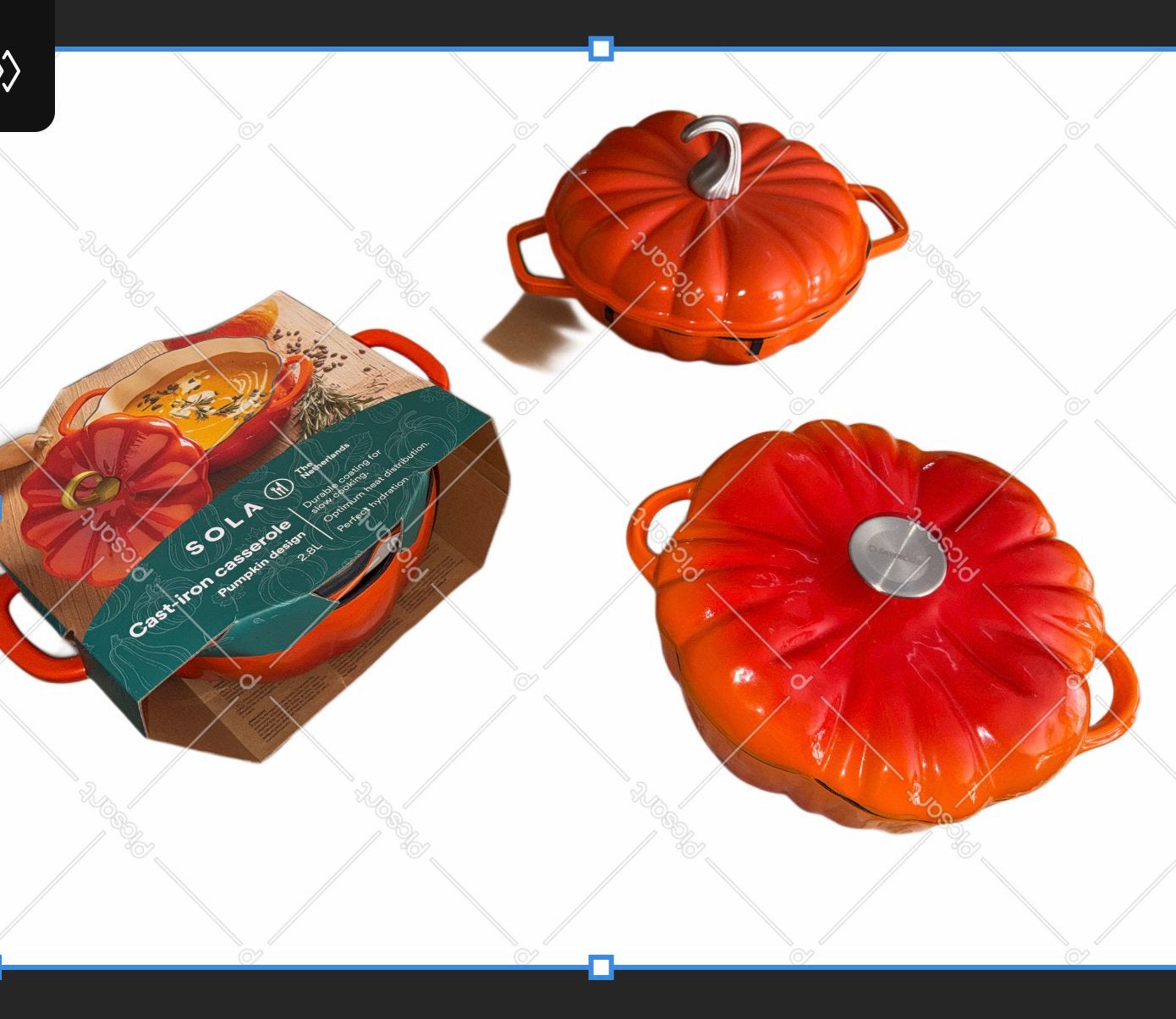 Pompoen pan, Ophalen of Verzenden, Zo goed als nieuw, Rvs, Pannenset