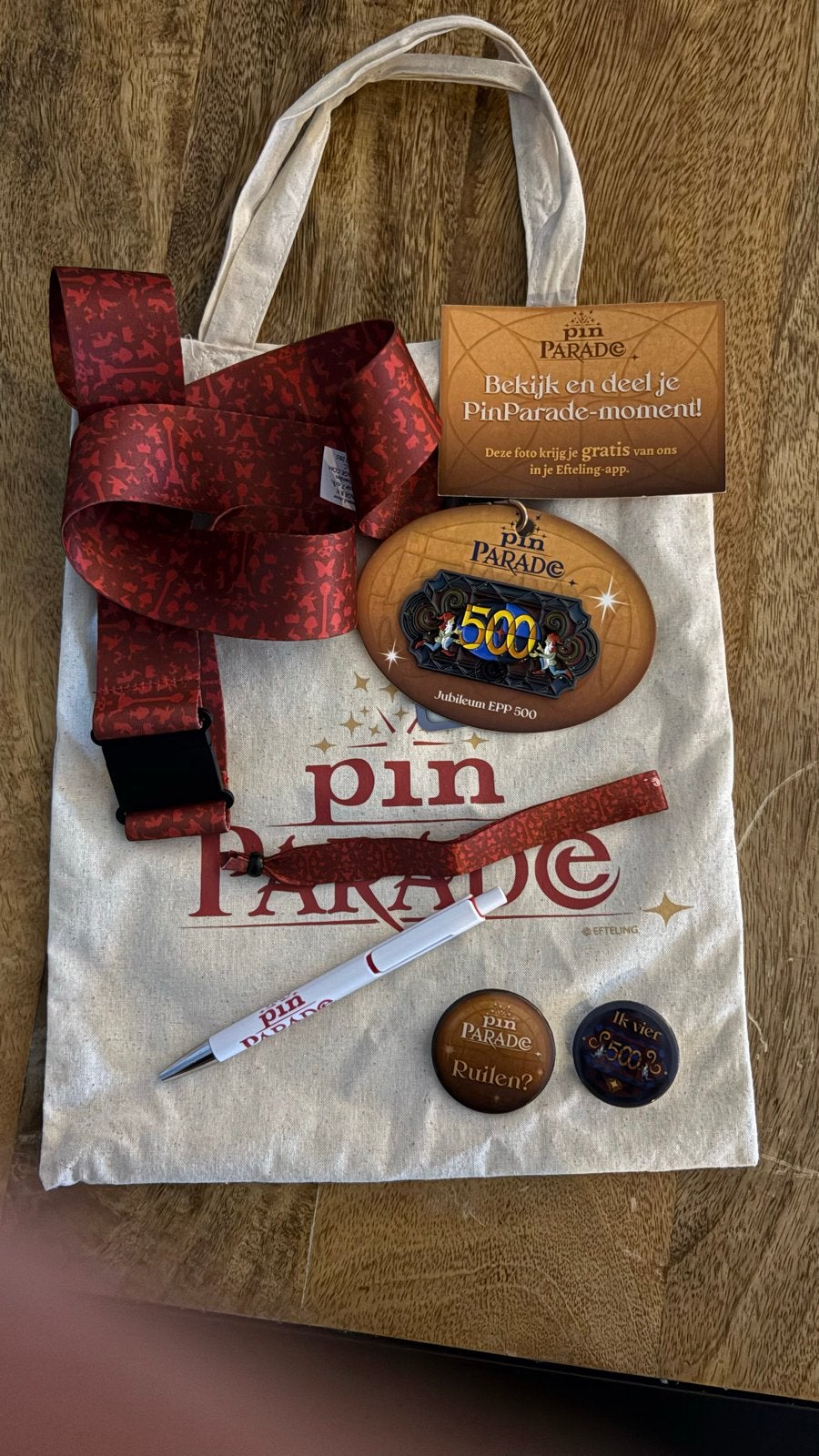 Efteling PinParade Jubileum EPP 500 set, Ophalen, Zo goed als nieuw, Overige typen