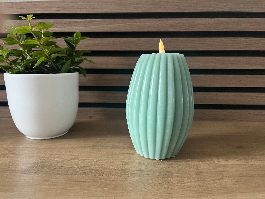 LED kaars Deluxe Homeart, Huis en Inrichting, Woonaccessoires | Kandelaars en Kaarsen, Ophalen, Overige merken, Was, Zo goed als nieuw