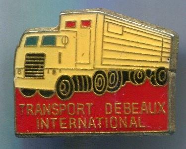 Transport Debeaux international vrachtwagen PIN( BLAD1_128 ), Verzenden, Zo goed als nieuw, Transport, Speldje of Pin
