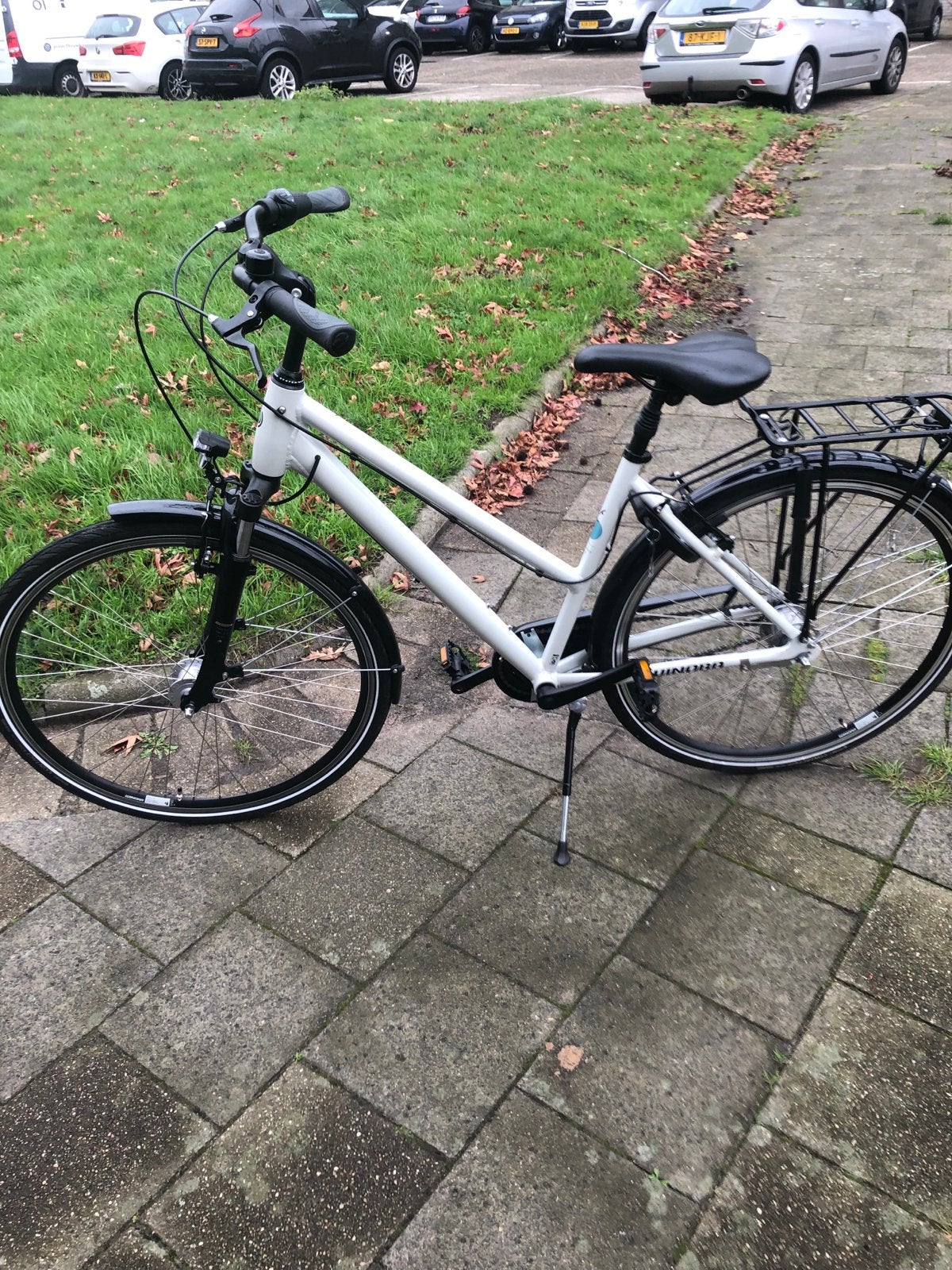 Winora Holiday N7 Damesfiets - Wit, Gebruikt, Velgrem, Versnellingen, 50 tot 53 cm