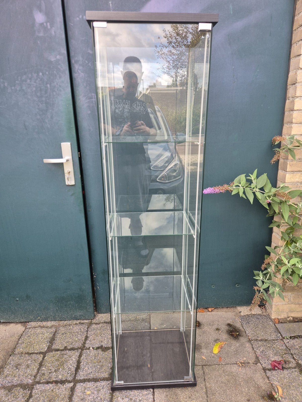 vitrinekast, Huis en Inrichting, Ophalen, Minder dan 50 cm, Gebruikt, 150 tot 200 cm
