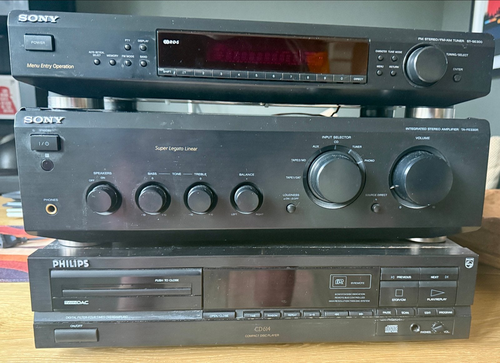 Sony Stereo Set met Philips CD-speler, Gebruikt, Sony, Cd-speler, Losse componenten