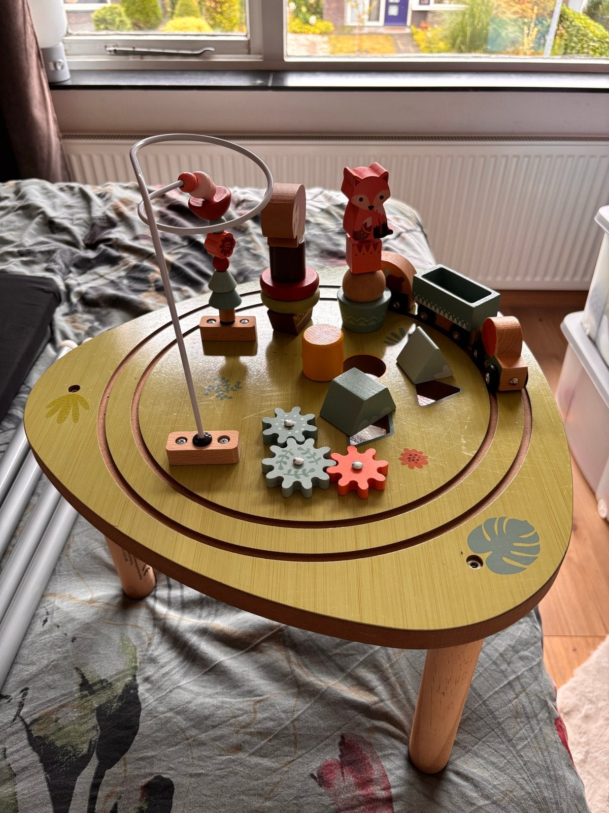 Houten activiteiten tafel voor baby's en peuters, Ophalen, Zo goed als nieuw, Overige typen