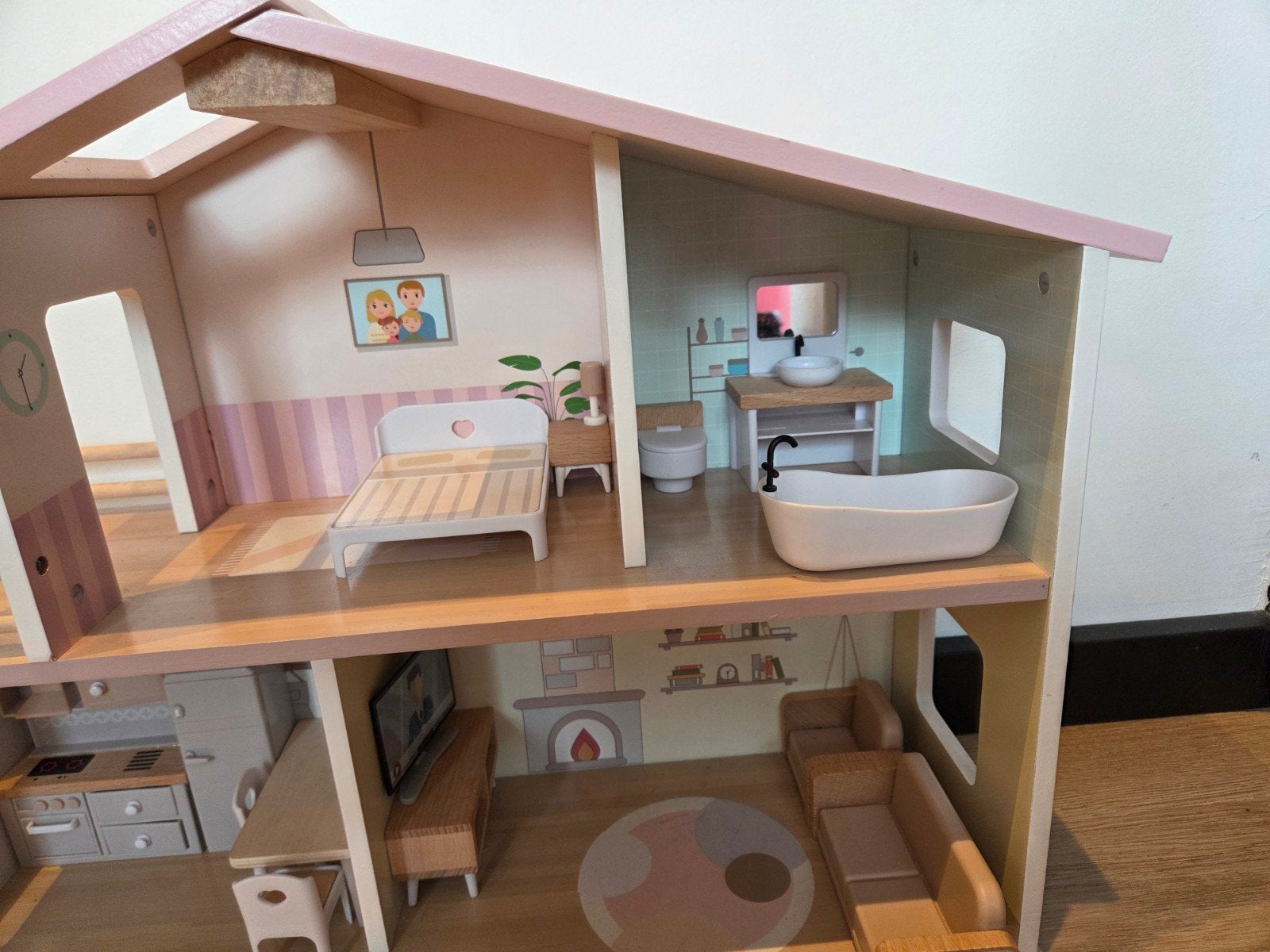 Leuke houten poppenhuis, Ophalen of Verzenden, Jongen of Meisje