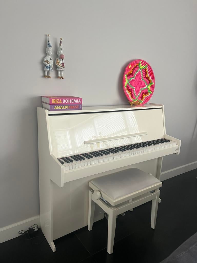 Elektrische piano oostendorp, Wit, Ophalen of Verzenden, Zo goed als nieuw, Piano
