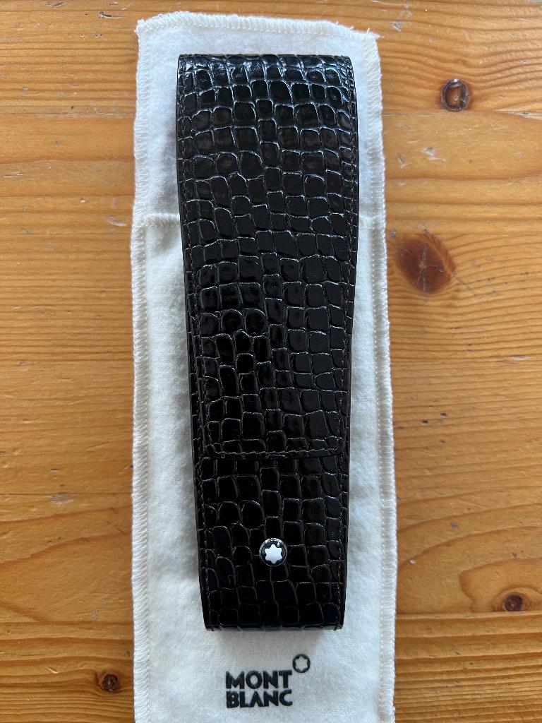Mont Blanc Croco Mocca penetui voor 2 pennen NIEUW, Verzamelen, Pennenverzamelingen, Ophalen of Verzenden, Nieuw, Overige typen