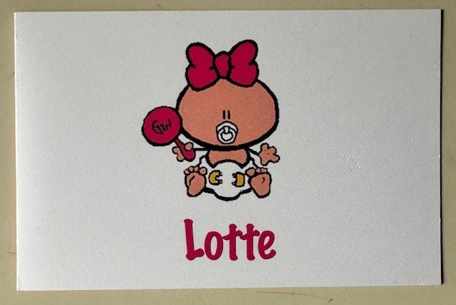Geboortekaartje  Lotte 28-10-????, Ophalen of Verzenden, 2000 tot heden, Geboortekaartje