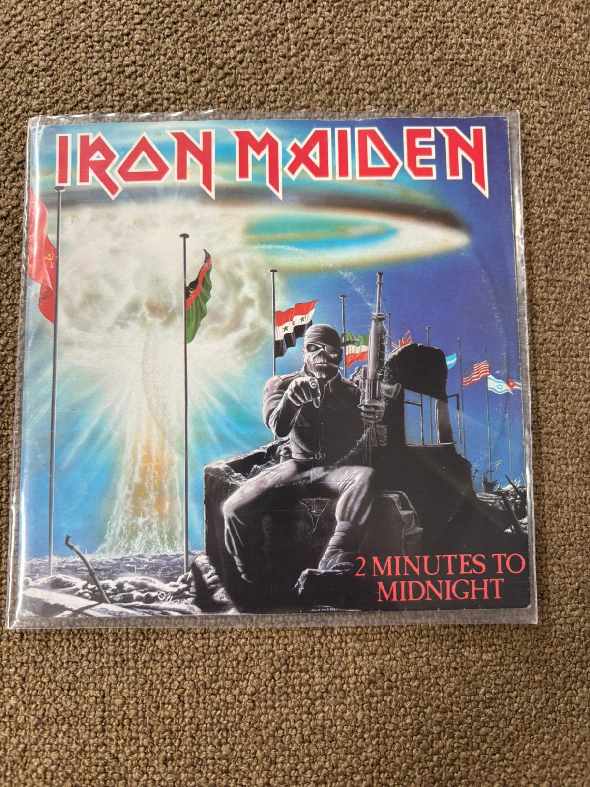 Iron Maiden - 2 Minutes to Midnight, Cd's en Dvd's, Vinyl Singles, Ophalen of Verzenden, Gebruikt, 7 inch, Pop