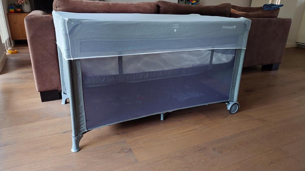 Prenatal campingbedje met matras, verhoging en muggennet, Ophalen, Nieuw, Reisbedje