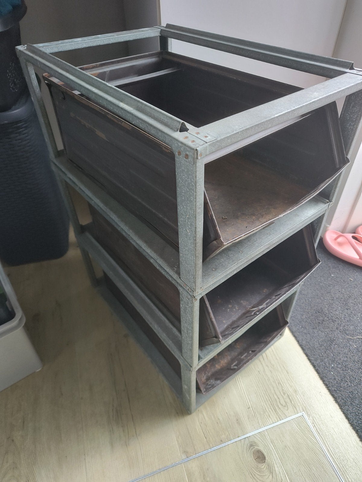 Vintage laden blok, Ophalen, Gebruikt