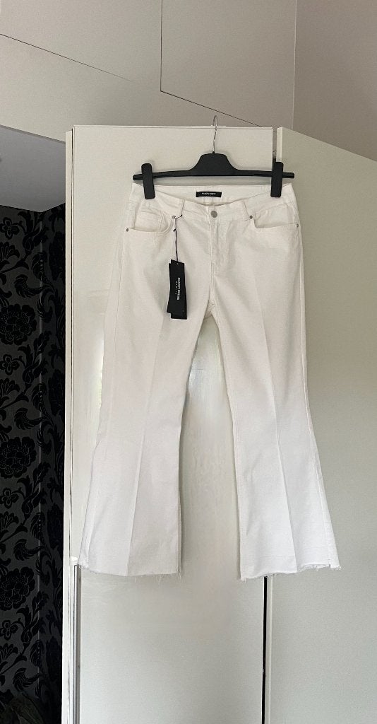 Nieuw 160€: Blacky Dress witte flared broek; stretch; 40, Kleding | Dames, Maat 38/40 (M), Blacky Dress, Wit, Nieuw