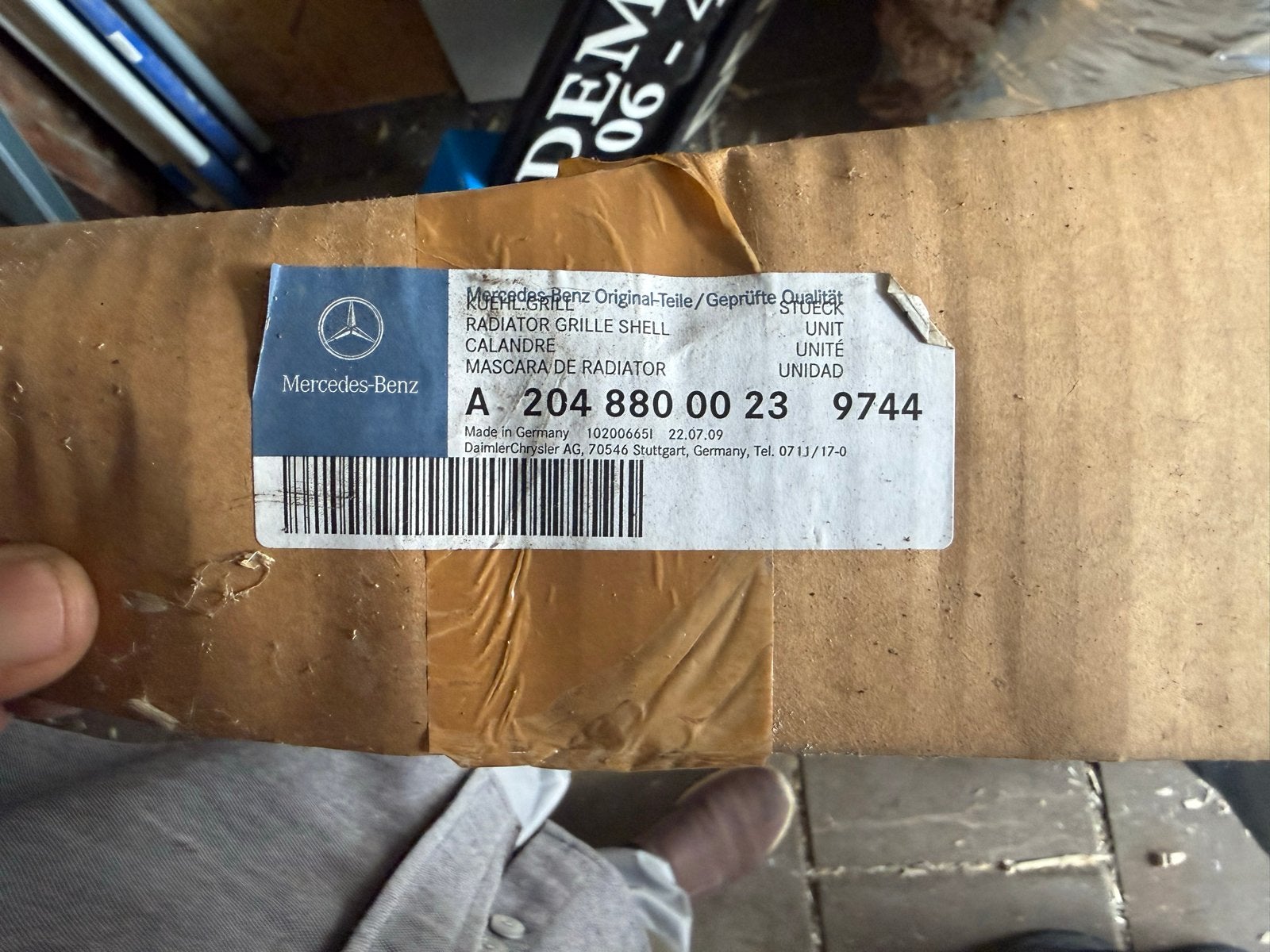 Originele Mercedes-Benz C-Klasse W204 grille A2048800023, Auto-onderdelen, Ophalen, Voor, Mercedes-Benz, Nieuw