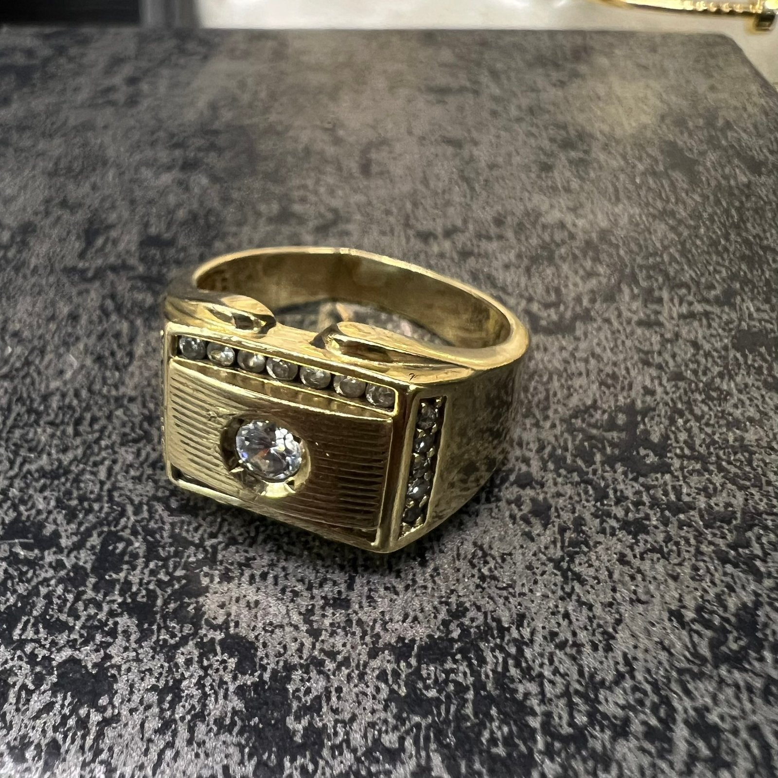 18 karaat gouden ring heren massief goud, Ophalen of Verzenden