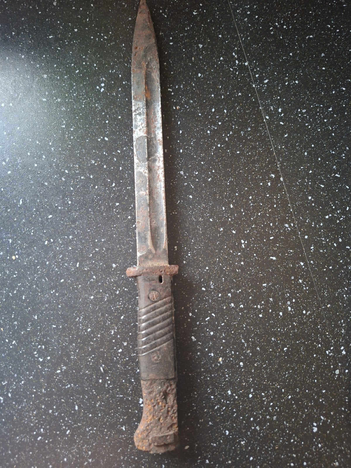 ww2 wo2 Duitse bodemvondst k98 mauser bajonet, Ophalen of Verzenden, Duitsland, Mes of Dolk