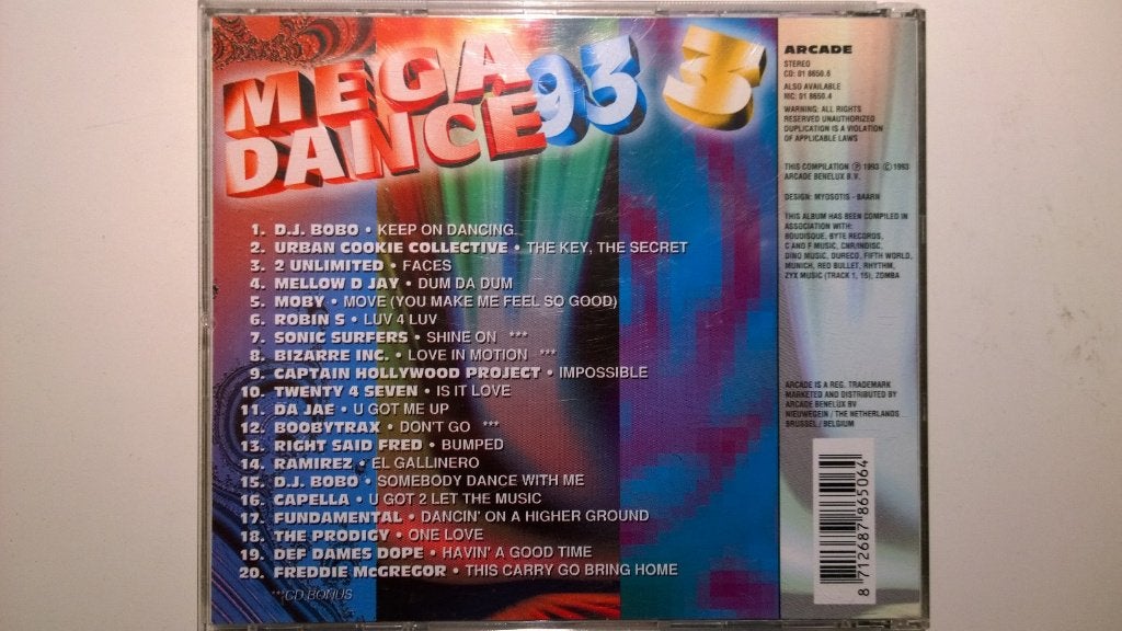 Mega Dance 93 Volume 3, Ophalen of Verzenden, Zo goed als nieuw, Dance en House, Album