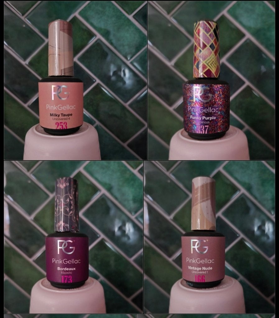 Pink gellac, Sieraden, Tassen en Uiterlijk, Uiterlijk | Cosmetica en Make-up, Overige kleuren, Ophalen of Verzenden, Zo goed als nieuw
