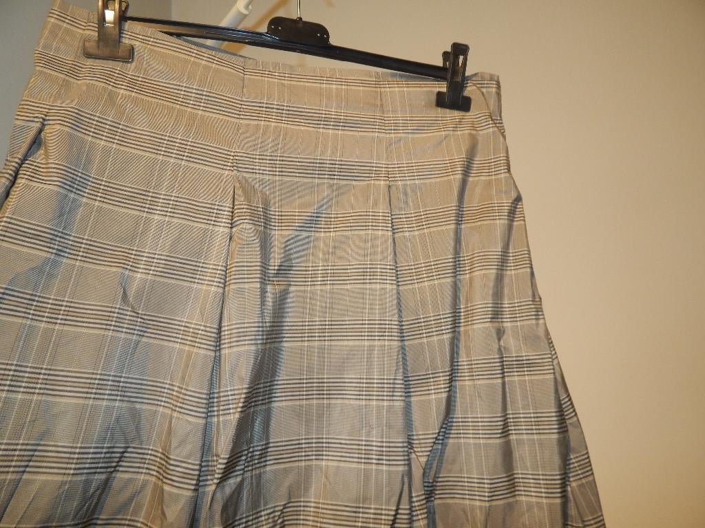 Pauw wikkel overslag rok gladde stof ruitjes voorjaar3/40, Kleding | Dames, Maat 38/40 (M), Verzenden, Beige, Pauw