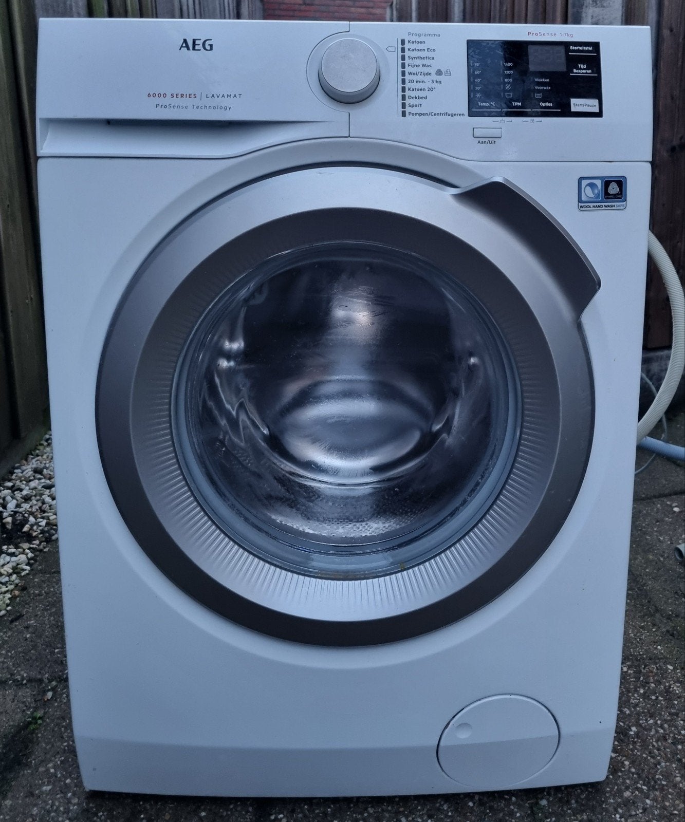 AEG L6FBBONN Lavamat 7 kg 1400 toeren wasmachine, Ophalen, Gebruikt, Kort programma, 85 tot 90 cm