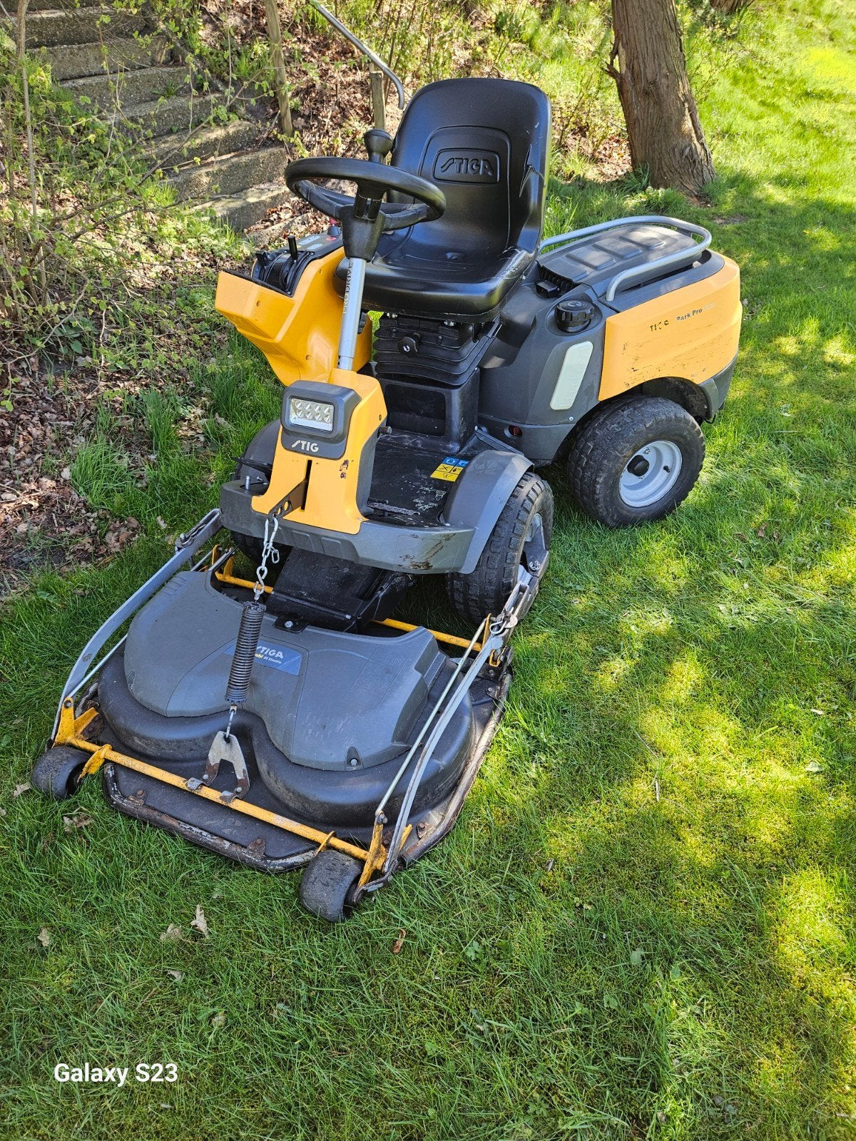 Stiga park pro 540 ix zitmaaier frontmaaier mulch hst, Ophalen of Verzenden, Gebruikt, 90 tot 120 cm