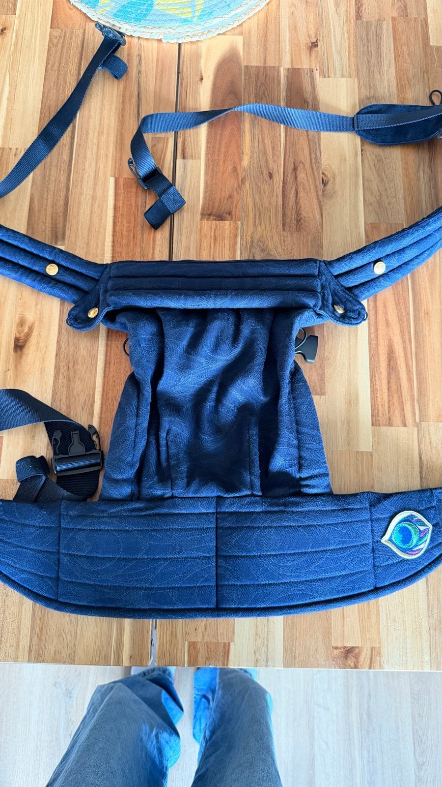 Artipoppe Zeitgeist Argus Belle Draagzak - Donkerblauw, Buik of Rug, Zo goed als nieuw, Draagzak, Ophalen