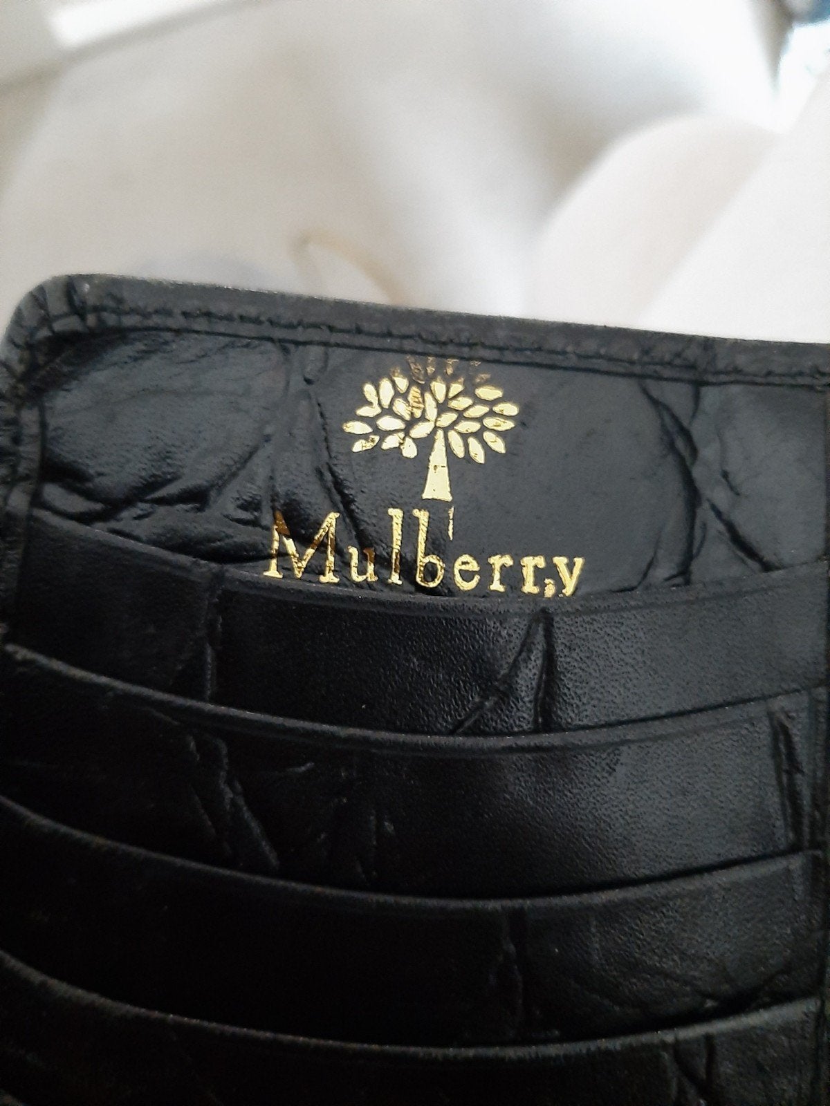 Mulberry portemonnee, Ophalen of Verzenden, Zwart