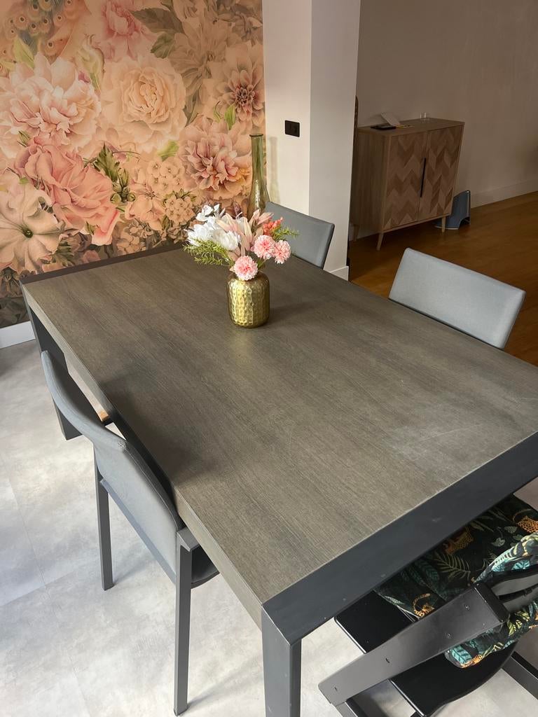 Eettafel Van Donzel Jelba Francke 180x100 cm, Ophalen, Gebruikt, 100 tot 150 cm, Vijf personen of meer