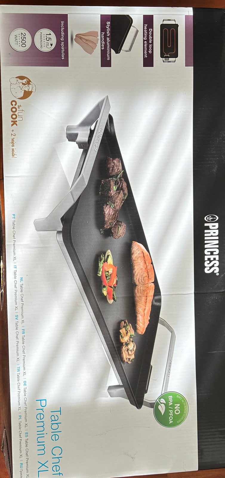 Princes Table Chef xl bakplaat, Ophalen, Nieuw