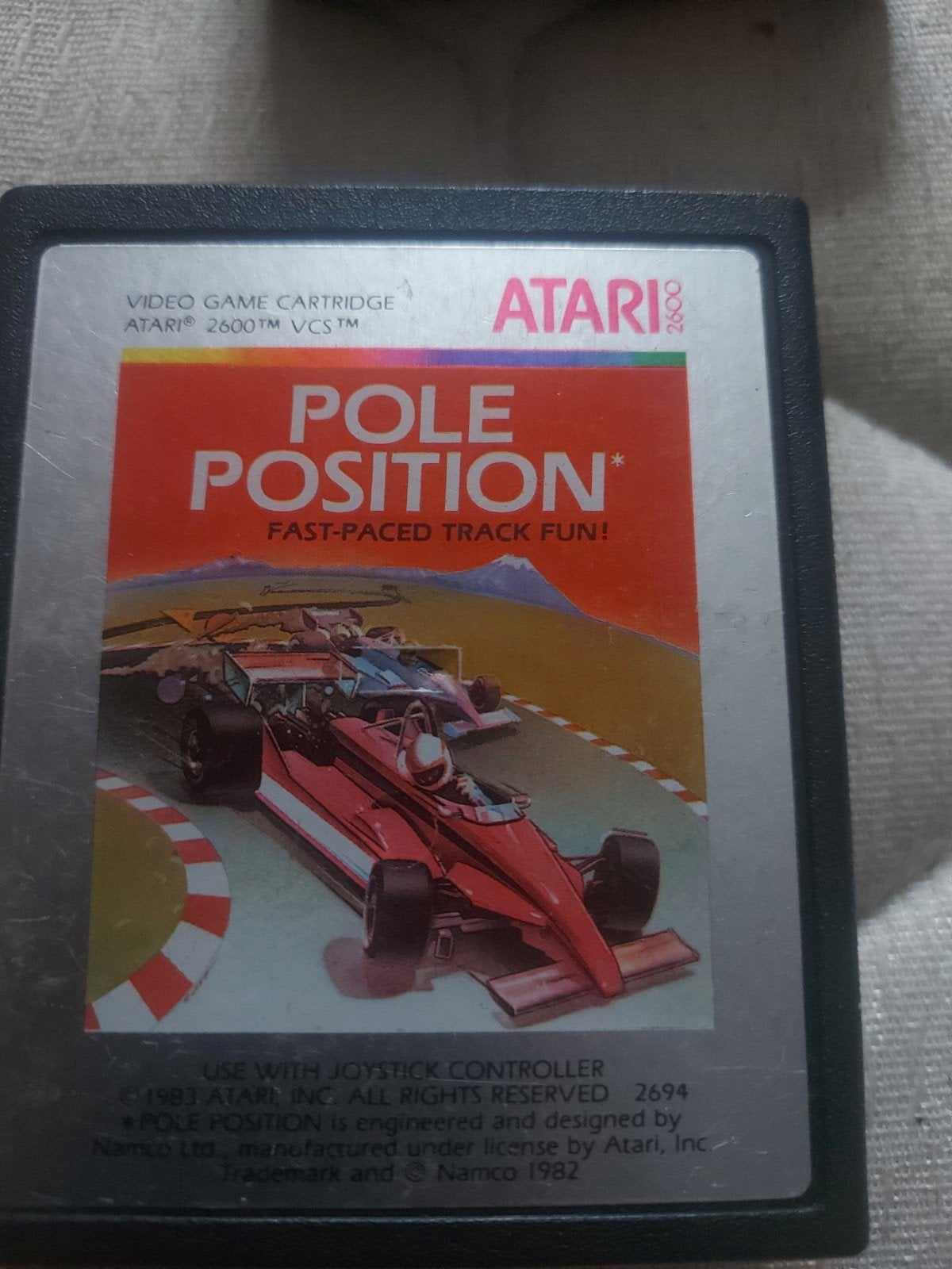 Atari 2600 Pole Position - Klassieke Racegame, Spelcomputers en Games, Games | Atari, Ophalen of Verzenden
