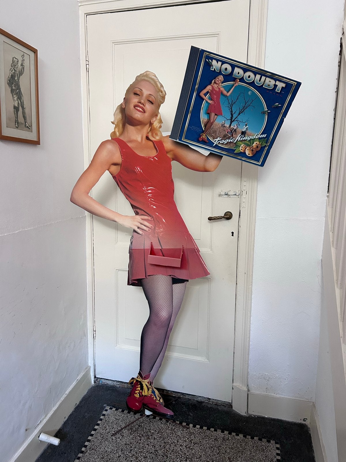 Zeldzame No Doubt Gwen Stefani Kartonnen Winkeldisplay 1995, Ophalen, Gebruikt, A1 t/m A3, Reclame