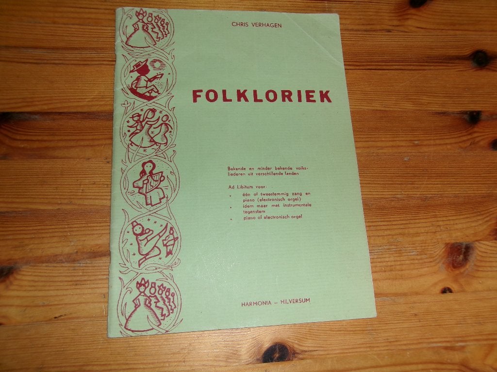 Folkloriek - Chris Verhagen, Muziek en Instrumenten, Bladmuziek, Piano, Gebruikt, Ophalen of Verzenden, Artiest of Componist