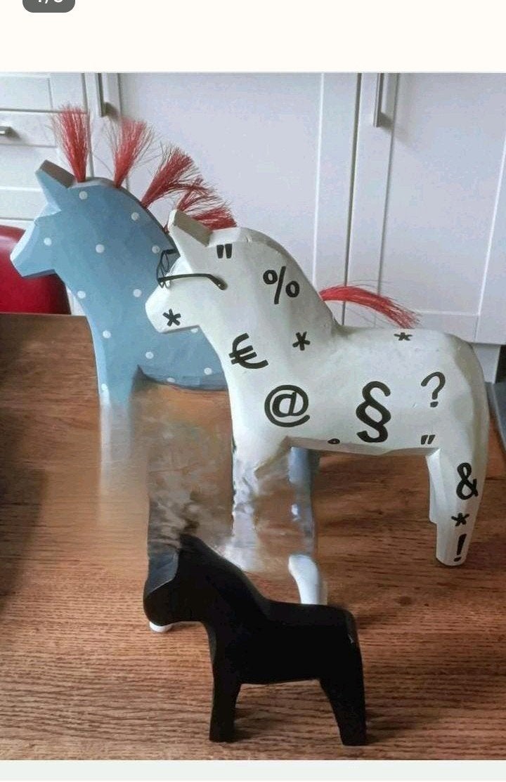 Vintage Ikea Dalarna paarden, Antiek en Kunst, Ophalen of Verzenden