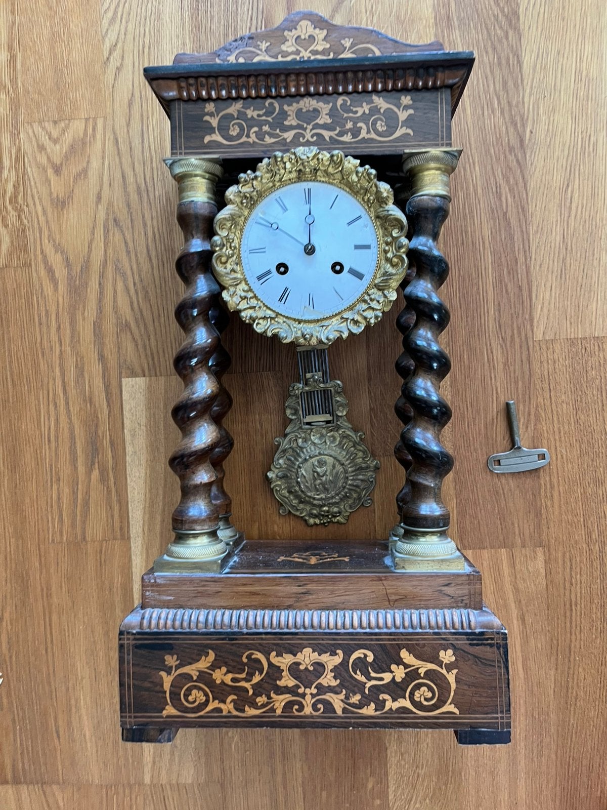 19th century French mantel clock, Antiek en Kunst, Ophalen