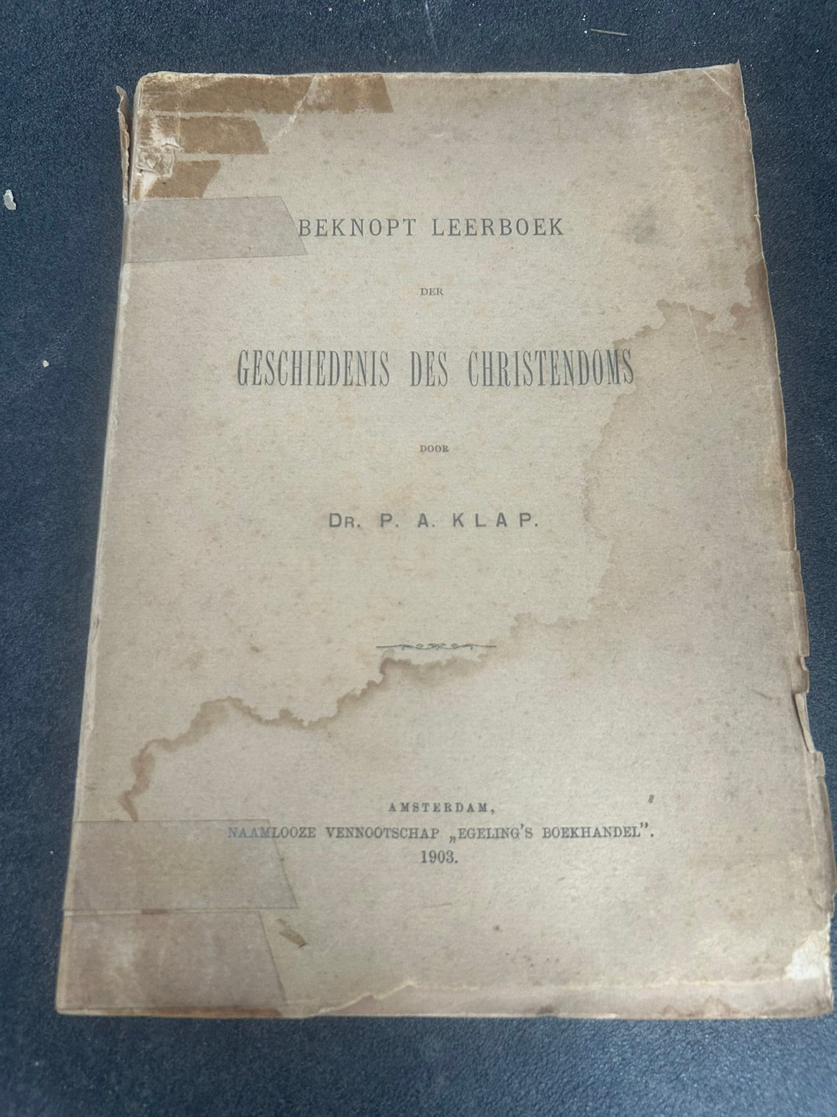Beknopt leerboek des Cristendoms 1903, Antiek en Kunst, Antiek | Boeken en Bijbels, Ophalen of Verzenden