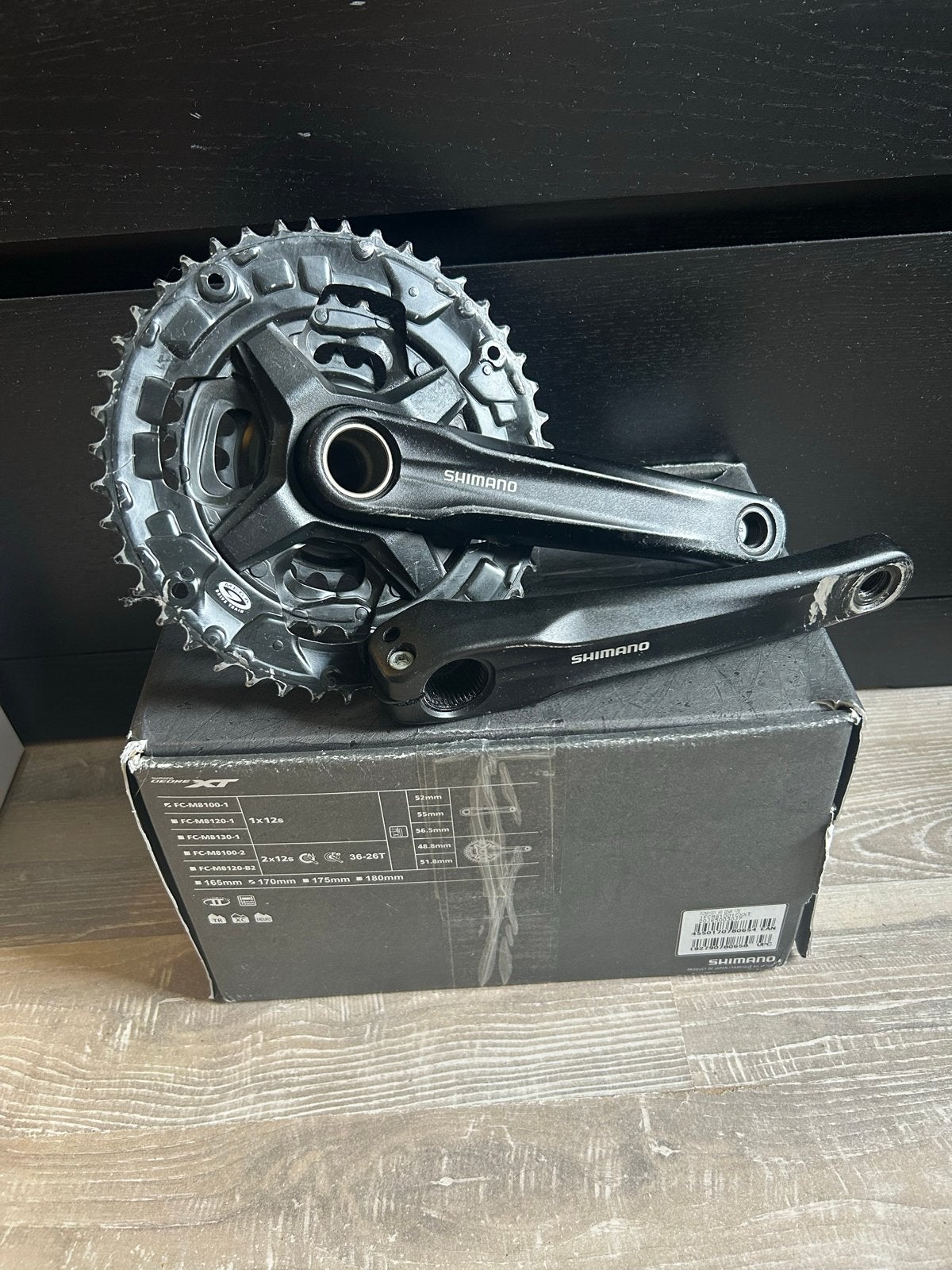 Shimano FC-MT210-3 Crankstel 3x9-speed 175mm 44-32-22T Zwart, Fietsen en Brommers, Fietsonderdelen, Crankstel of Pedalen, Ophalen of Verzenden