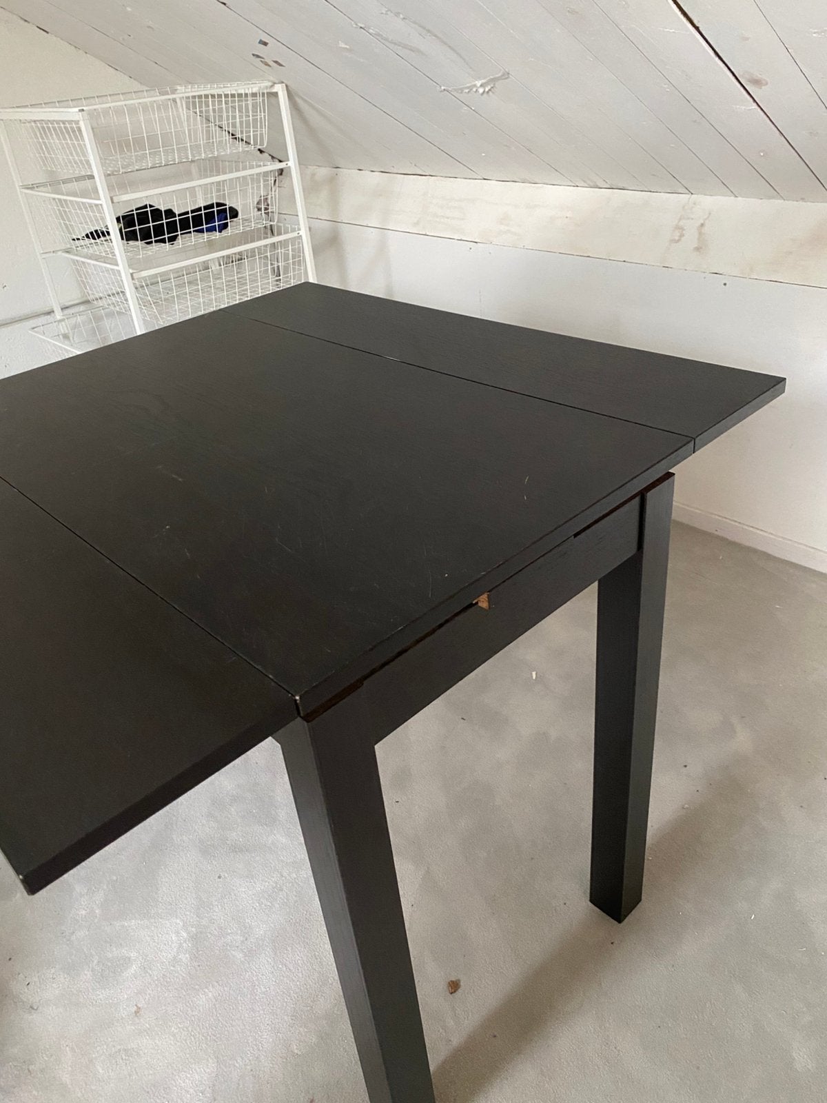 IKEA Bjursta uitschuifbare eettafel – zwartbruin – bieden, Ophalen, Gebruikt, 50 tot 100 cm, 50 tot 100 cm
