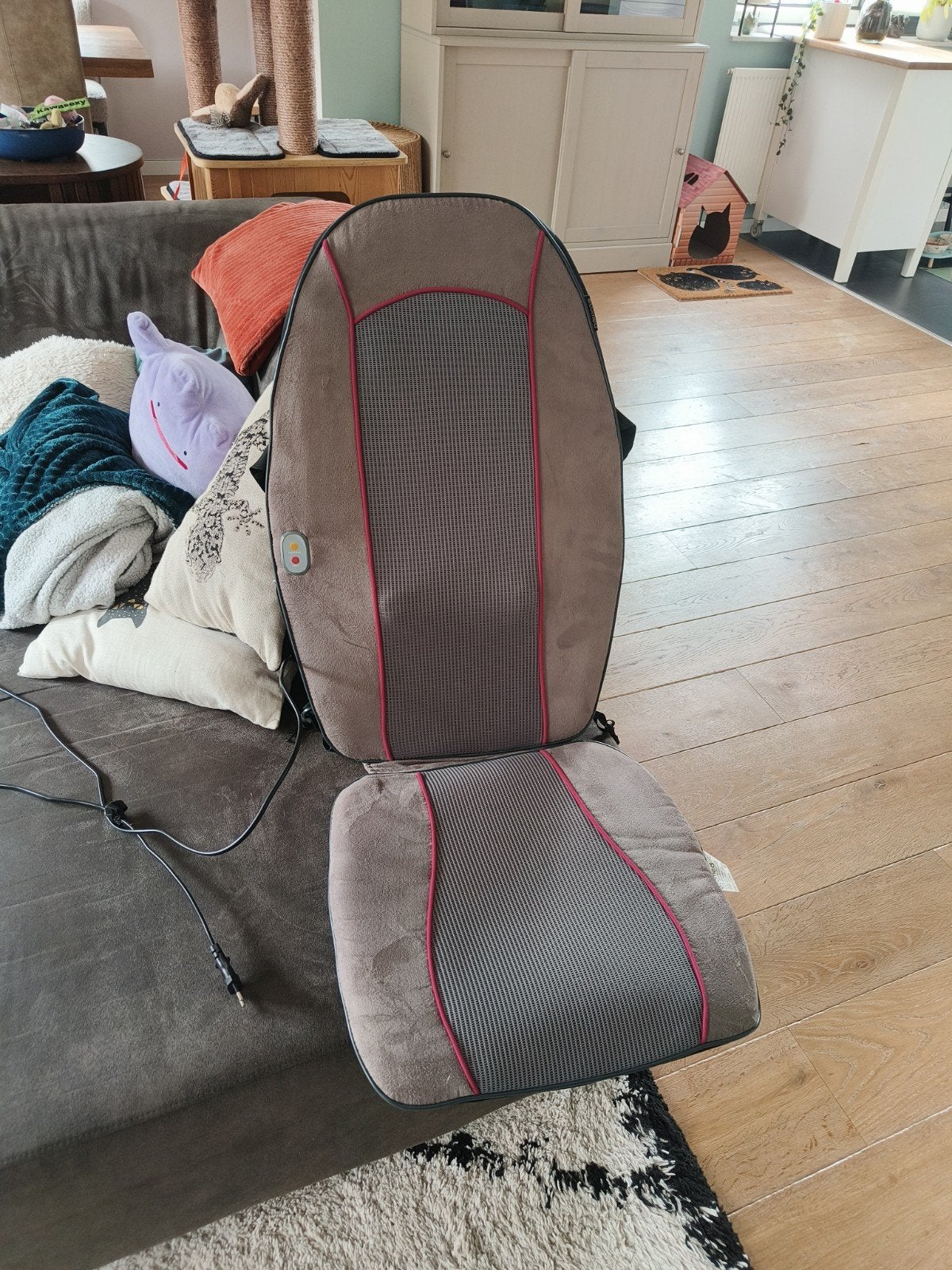 Ecomed massagekussen met verwarming, Ophalen, Gebruikt, Massagestoel of Kussen
