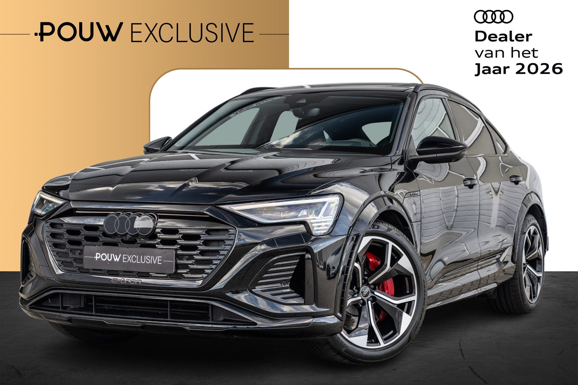Audi SQ8 Sportback e-tron 503pk quattro 115 kWh | Sportstoel, Auto's, Audi, Automaat, 2625 kg, Zwart, Automatische klimaatregeling