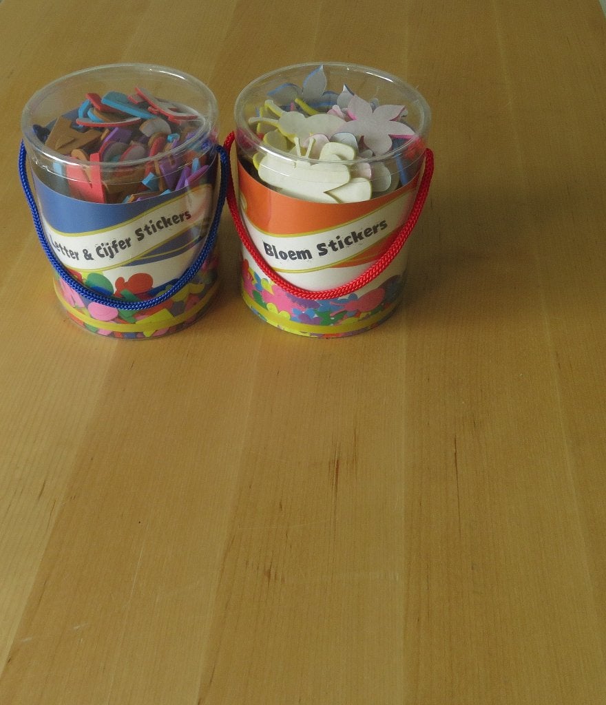 Foam Stickers, 2 emmertjes, Hobby en Vrije tijd, Ophalen, Nieuw, Meerkleurig, Overige materialen
