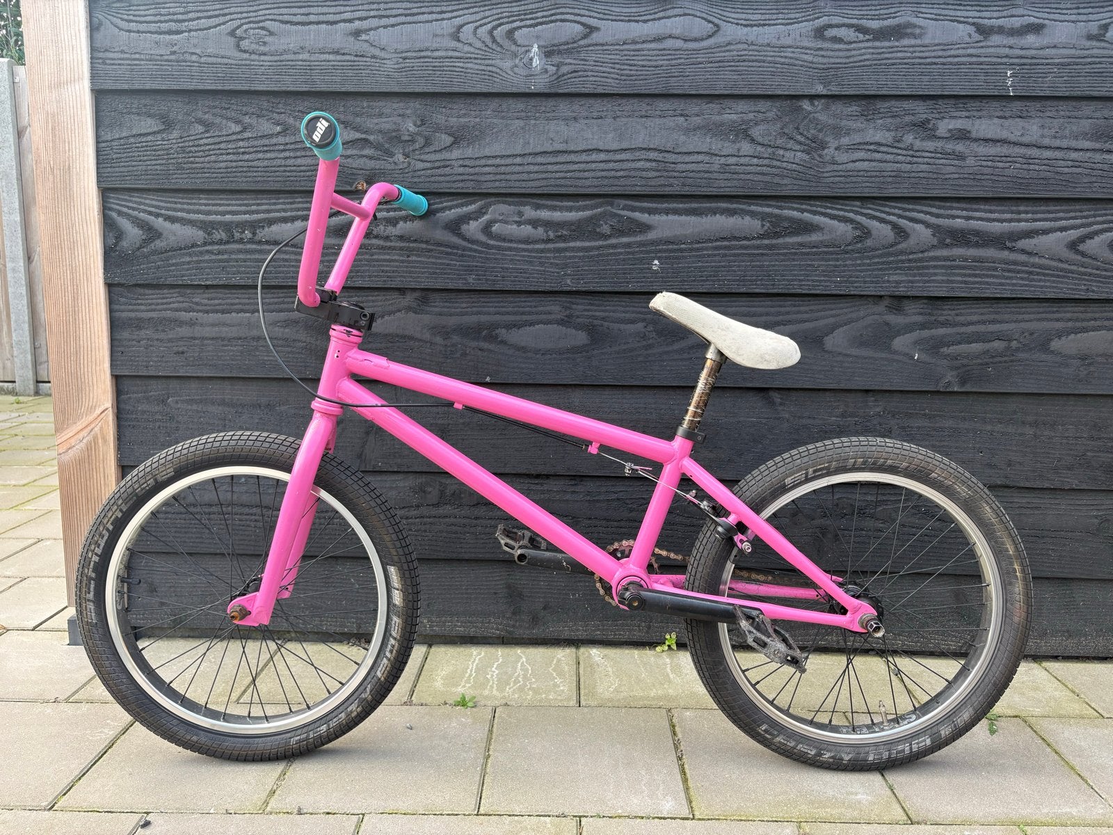 Haro BMX fiets 20 inch - Roze, Staal, Velgrem, Ophalen of Verzenden, Voetsteunen