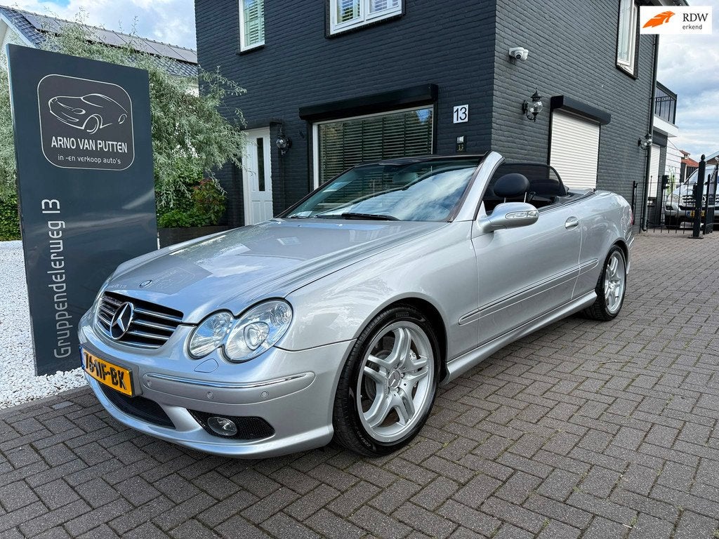 Mercedes-Benz CLK-klasse Cabrio 55 AMG V8 Collectors item, Auto's, Automaat, Achterwielaandrijving, Gebruikt, Bedrijf