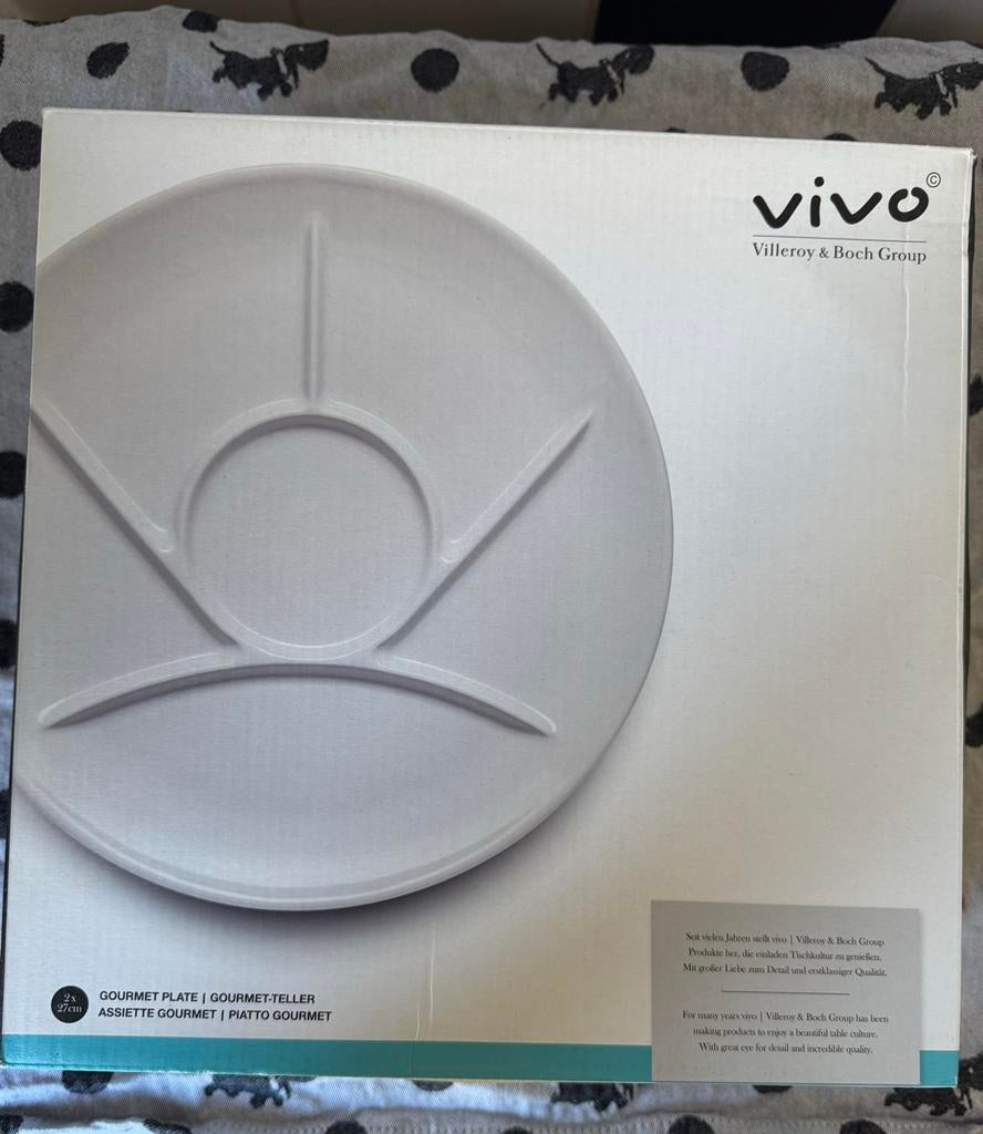 2 Villeroy & Boch Vivo Gourmet Borden (2 stuks), Huis en Inrichting, Keuken | Servies, Ophalen of Verzenden, Zo goed als nieuw