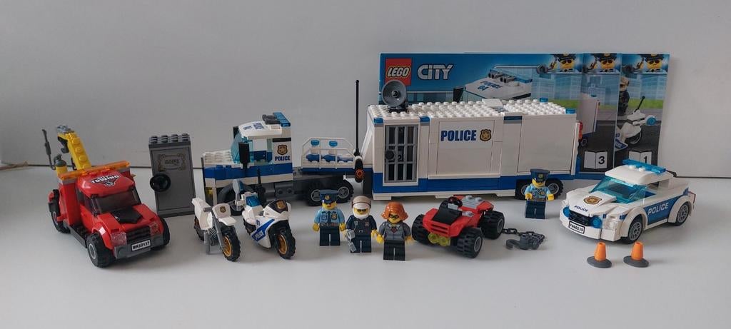 3 sets Lego City politie, Lego, Ophalen of Verzenden, Compleet, Complete set